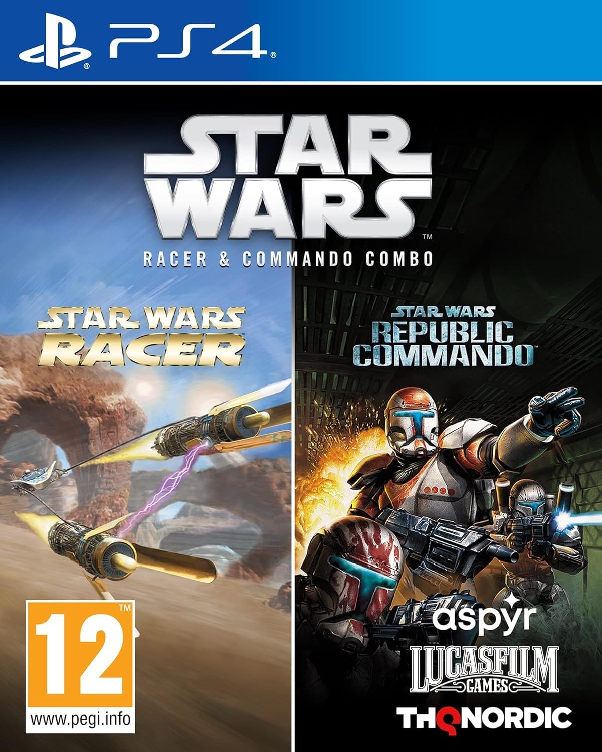 Combo Star Wars Coureur et Commando - PS4 Combo Star Wars Coureur et Commando - PS4